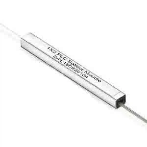 PLC kiudude jaotur 1x2 terastoru ühemoodiline G657A1 paljas kiud 250 μm, ilma konnektorita