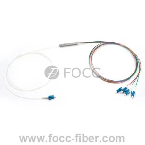 1x4 PLC splitter, mini moodul, LC / UPC